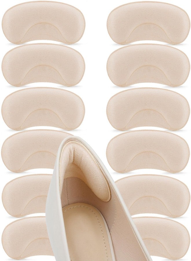 Comfowner 6 Pairs Heel Cushion Pads for Shoes Too Big, Shoe Grips Liners Heel Protectors to Prevent Heel Pain, Blisters and Rubbing, Anti Slip Shoe Filler Make Shoes Fit Tighter - Image 1